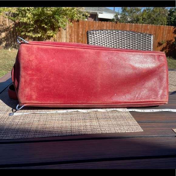 Coach Red Leather Bag - Picture 7 of 11